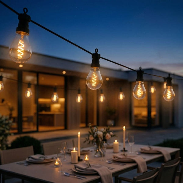 Connectable Spiral Festoon Lights - sparkle.lighting