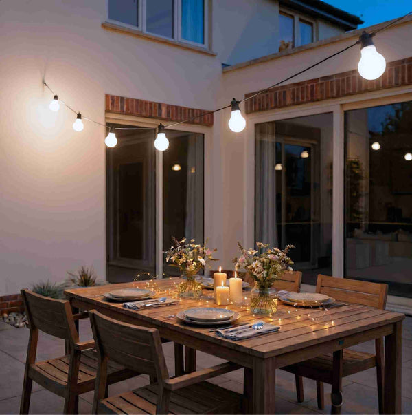 Connectable White LED PRO Festoon Lights - sparkle.lighting