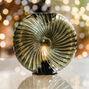 Cordless Dark Green Swirl Glass Table Lamps - sparkle.lighting