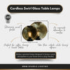Cordless Swirl Glass Table Lamps - sparkle.lighting