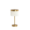 Cream Fringed Antique Bronze Rechargeable Table Lamp - sparkle.lighting