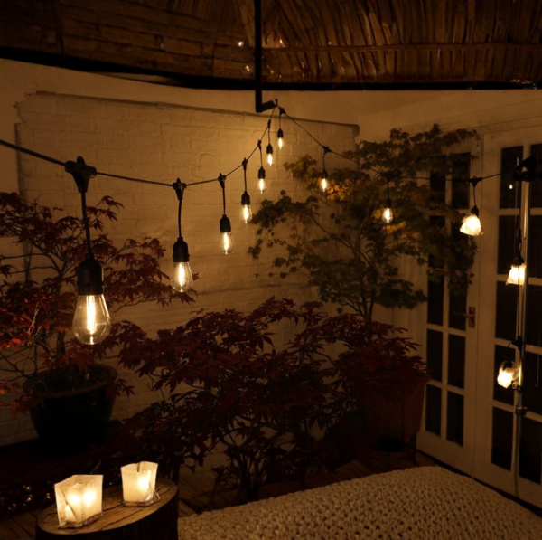 20 LED Small Drop Bulb Connectable Festoon Lights