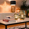 Emerald Green Glass Fluted Battery Lamp - sparkle.lighting