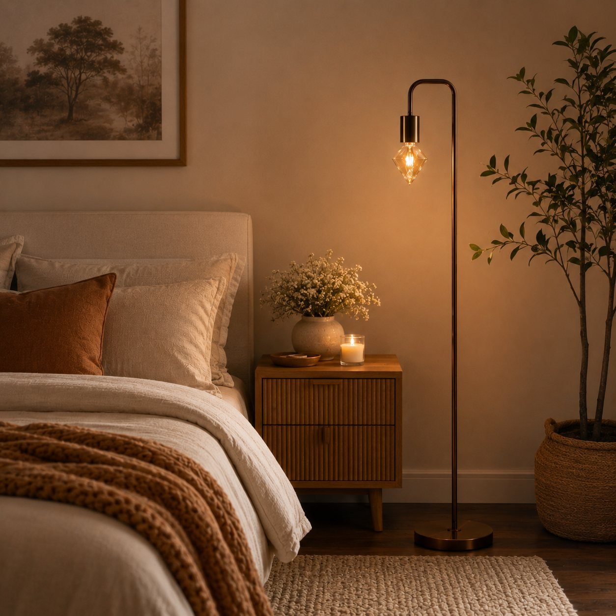 Exposed Bulb Floor Lamp - sparkle.lighting