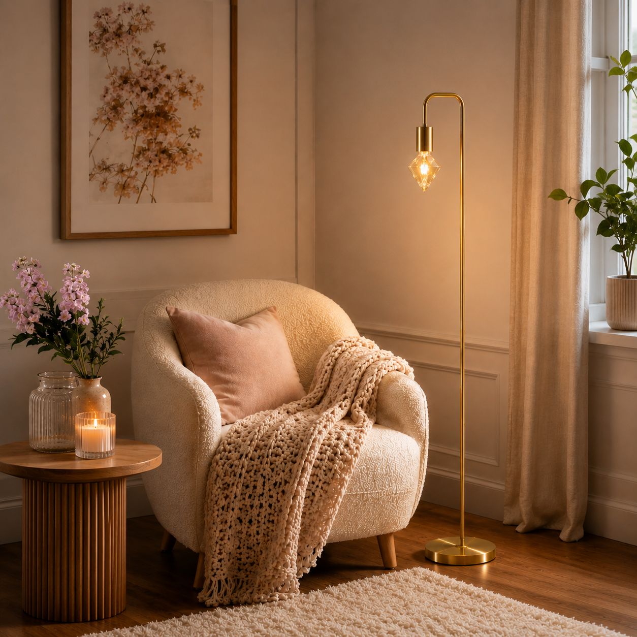 Exposed Bulb Floor Lamp - sparkle.lighting