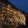 Falling Snow Icicle Lights - sparkle.lighting