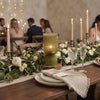 Fine Olive Green Ribbed Battery Powered Table Lamp - sparkle.lighting
