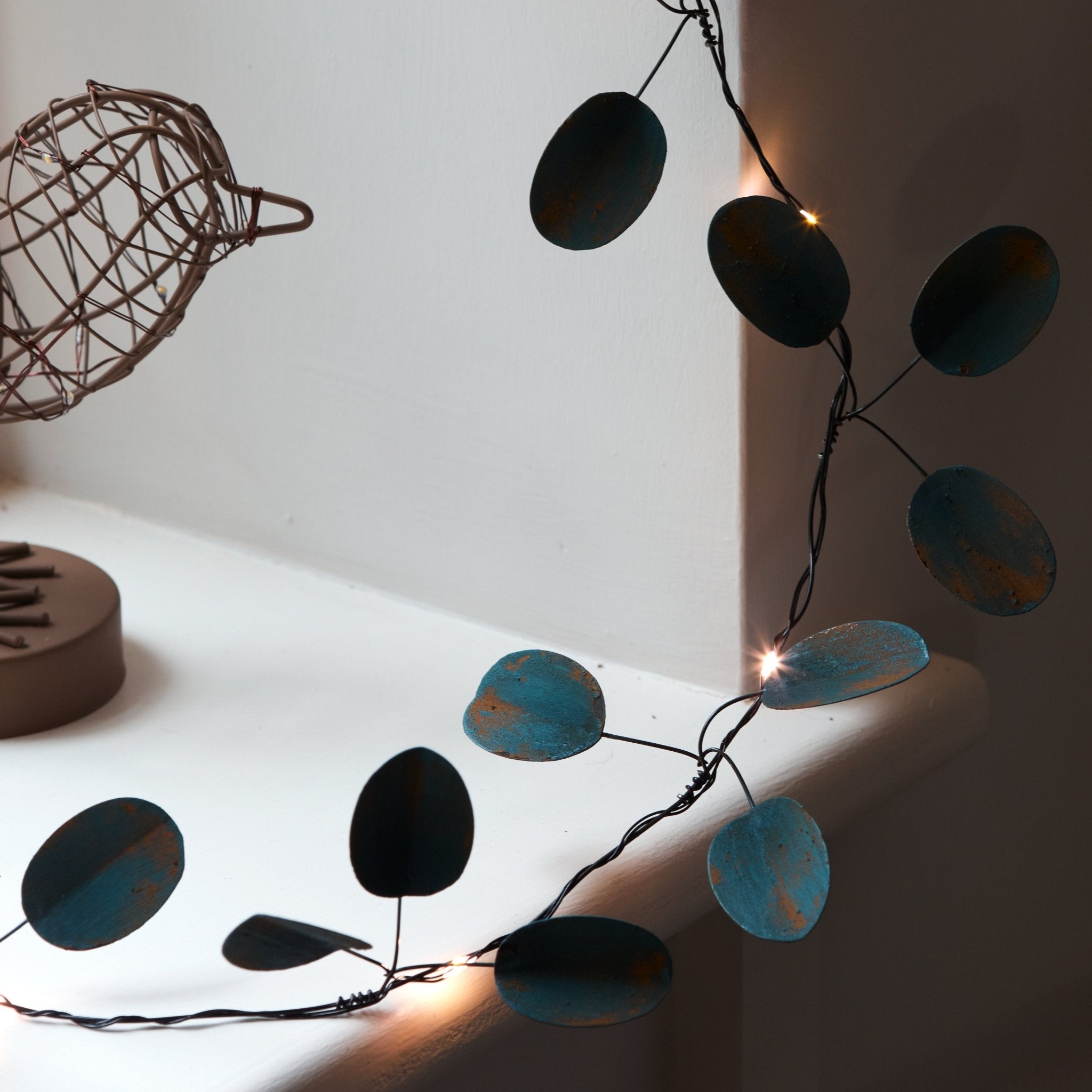 Gold Eucalyptus Fairy Lights - sparkle.lighting