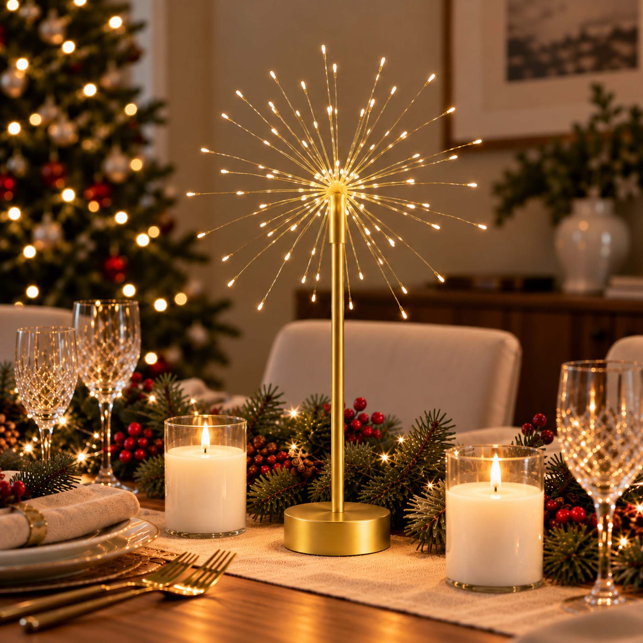 Gold Starburst Table Lamps - sparkle.lighting