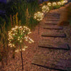 Green Dandelion Dual - Powered Stake Light - Solar & Battery - sparkle.lighting