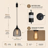 Battery Operated Bell Pendant Lights