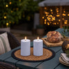 LED Outdoor Pillar Candles - Set of 2 - sparkle.lighting
