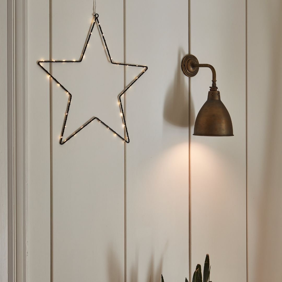 Metal Black Star Light - sparkle.lighting