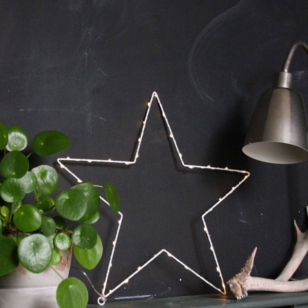 Metal White Star Light - sparkle.lighting
