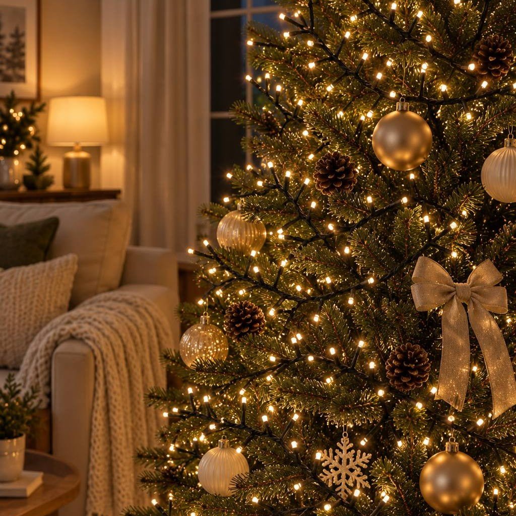 Multifunction Cluster Lights with Green Cable - sparkle.lighting