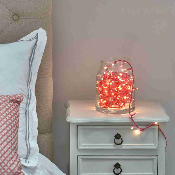 Pink Pin Fairy Lights - sparkle.lighting