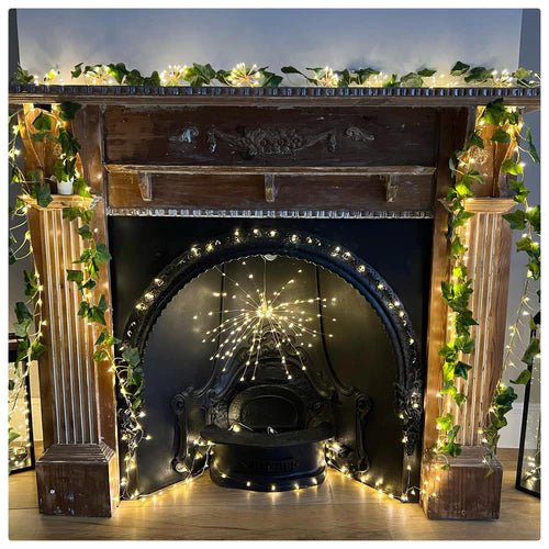 Silver Starburst Christmas Lighting Kit - sparkle.lighting