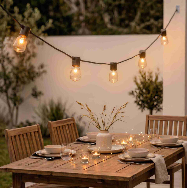 Small Oval Shaped Bulb Festoon Lights - sparkle.lighting