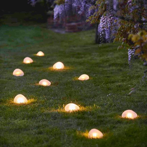 Solar Powered Glass Pebble Light - sparkle.lighting