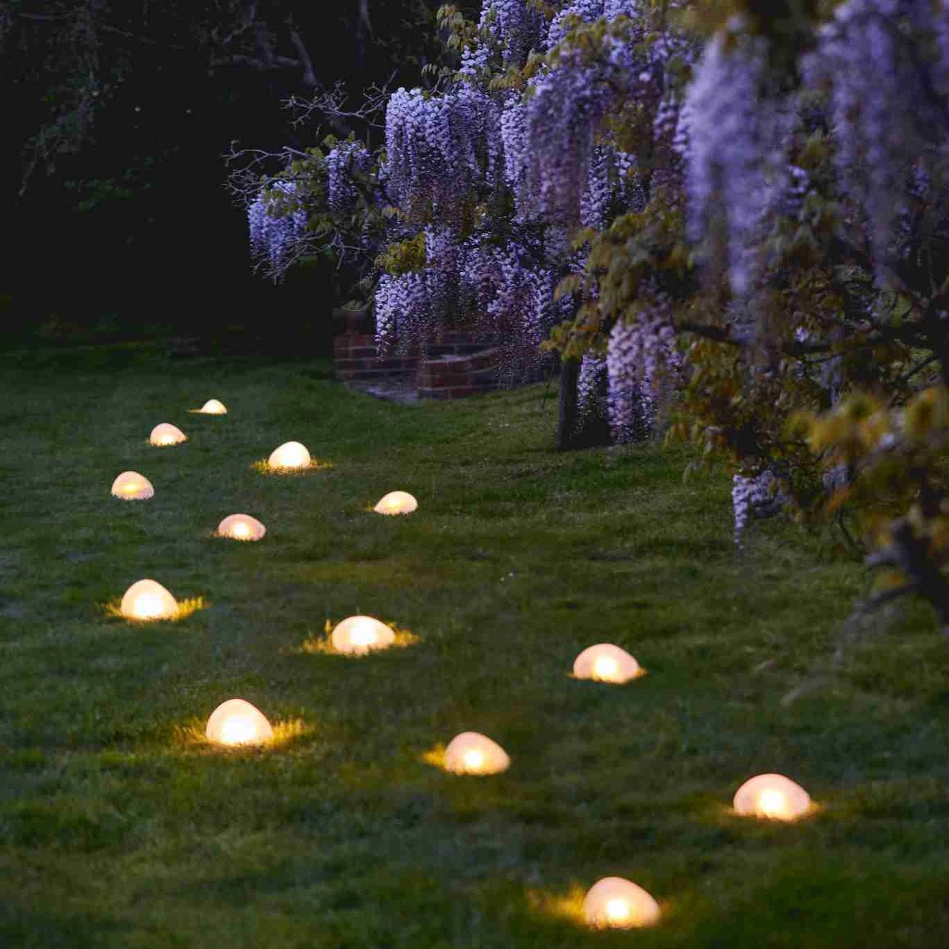 Solar Powered Glass Pebble Light - sparkle.lighting