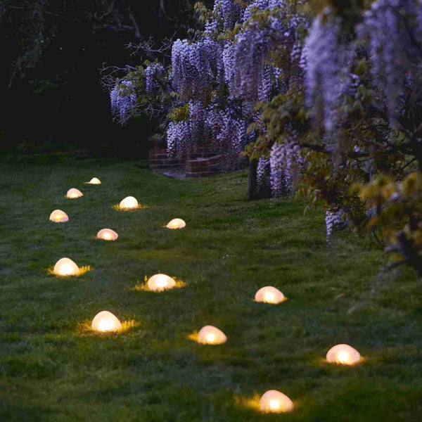 Solar Powered Glass Pebble Light - sparkle.lighting