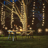 Starburst Black Outdoor Fairy Lights - sparkle.lighting