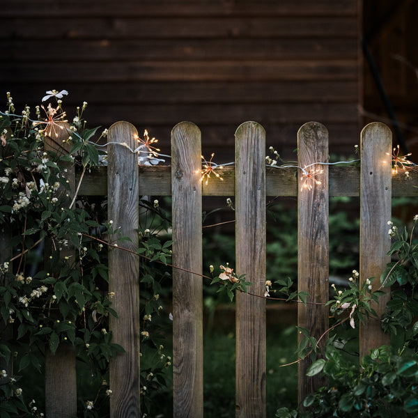 Starburst Copper Outdoor Fairy Lights - sparkle.lighting