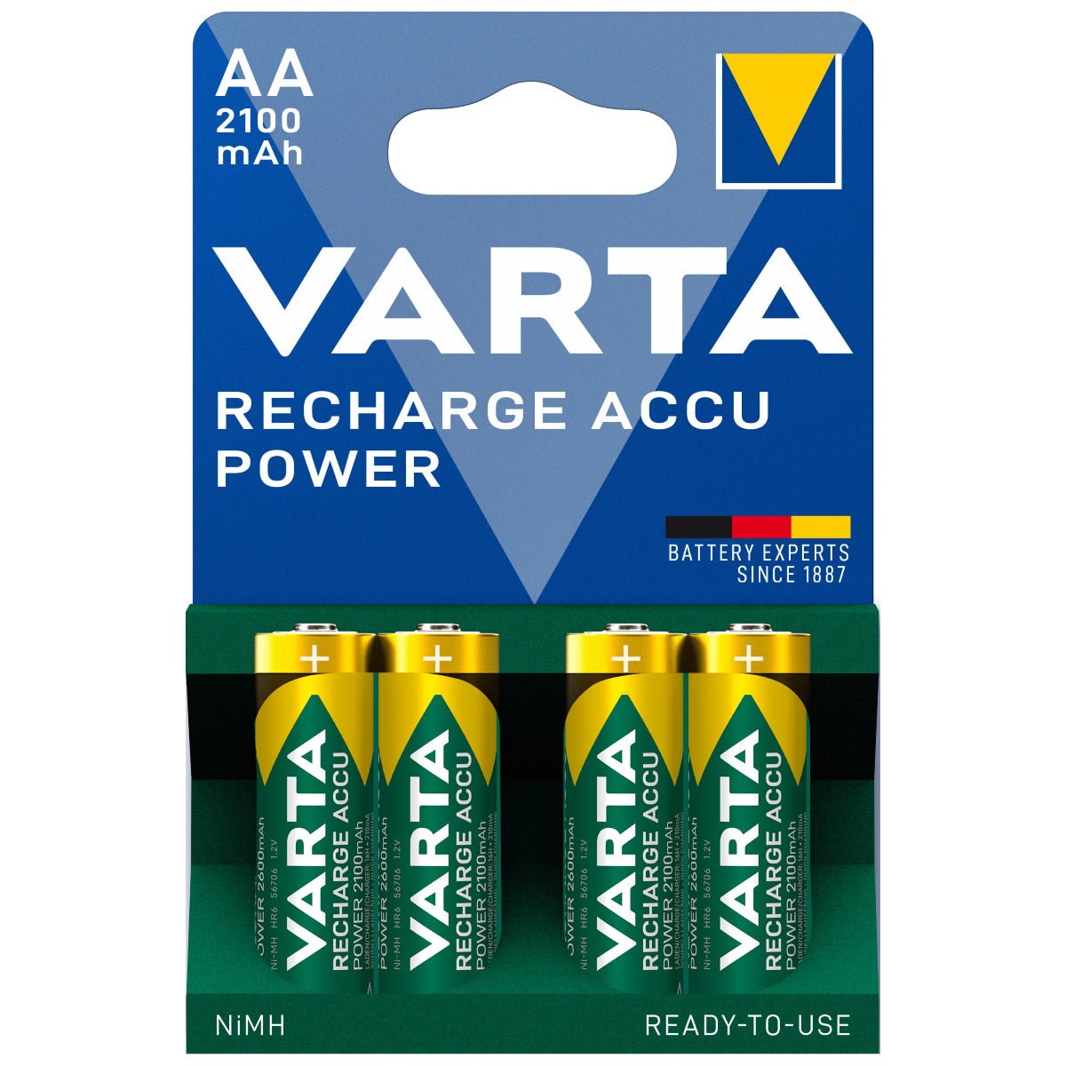 Varta Rechargeable Battery AA - sparkle.lighting