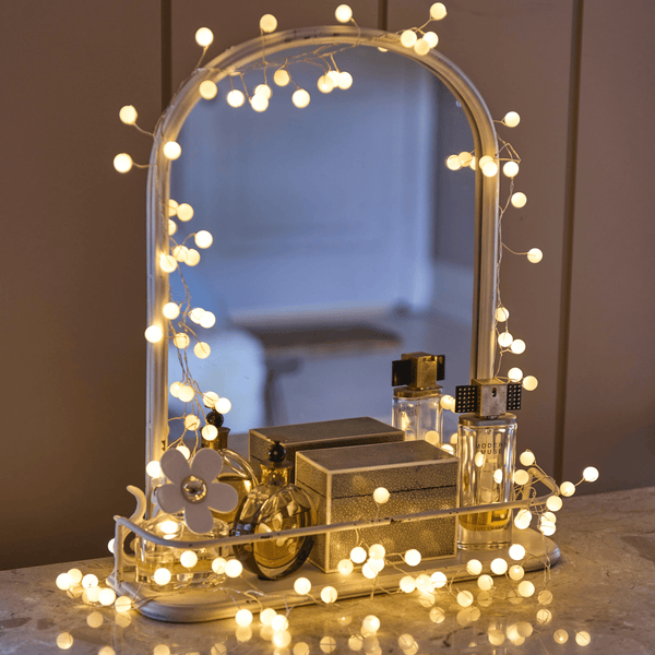 White Ball Fairy Lights - sparkle.lighting