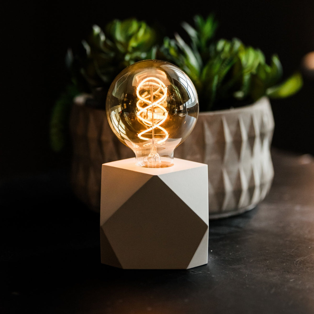 Wooden Cordless Table Lamp | Battery Operated or USB Rechargeable