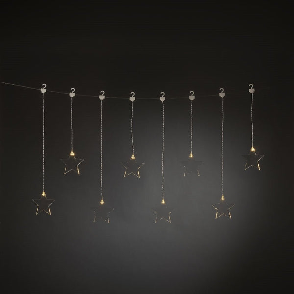 8 Star Curtain Lights - sparkle.lighting