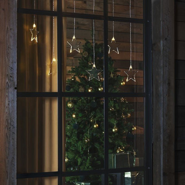 8 Star Curtain Lights - sparkle.lighting