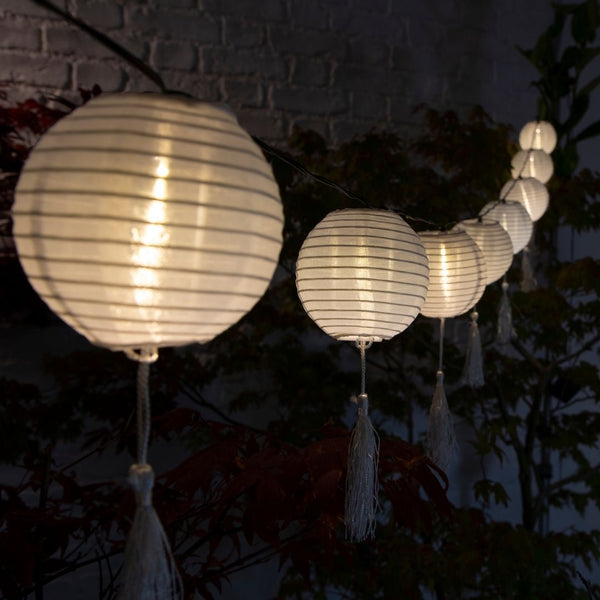 White chinese lanterns with lights new arrivals