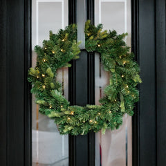 Christmas Door Wreath - sparkle.lighting