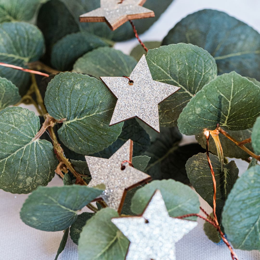 Glittery Star Fairy Lights - sparkle.lighting