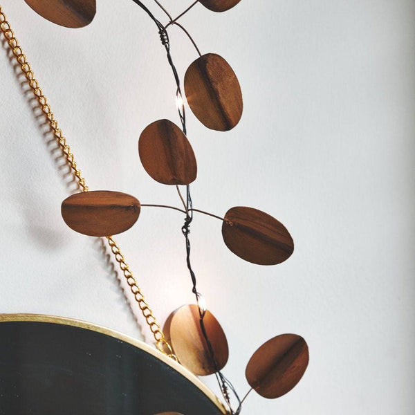 Gold Eucalyptus Fairy Lights - sparkle.lighting