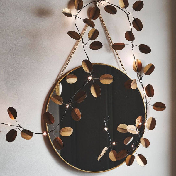 Gold Eucalyptus Fairy Lights - sparkle.lighting