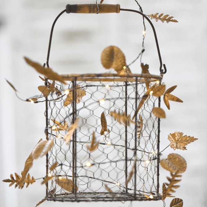 Gold Leaf Fairy Lights - sparkle.lighting