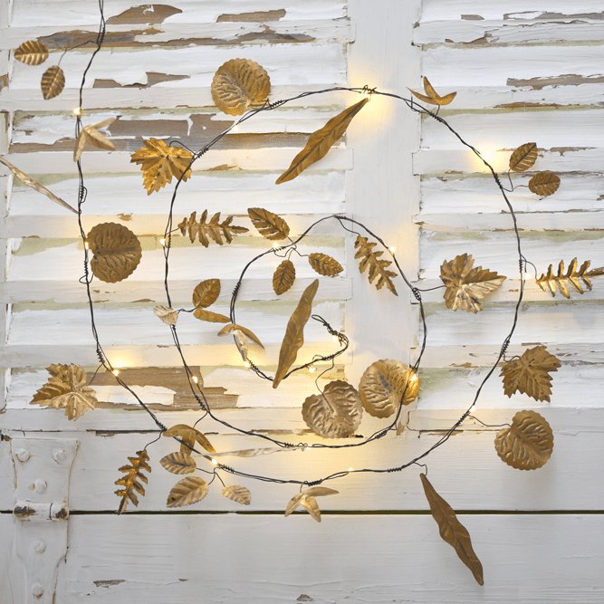 Gold Leaf Fairy Lights - sparkle.lighting