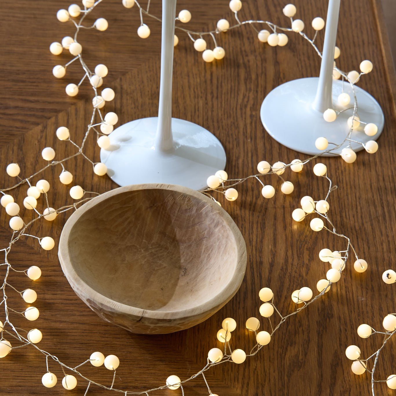 Snowberry White Ball Fairy Lights - sparkle.lighting