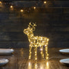 Wire Gold Reindeer With Lights - sparkle.lighting